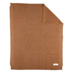Couverture en tricot 75x100cm sweet caramel - mix and match