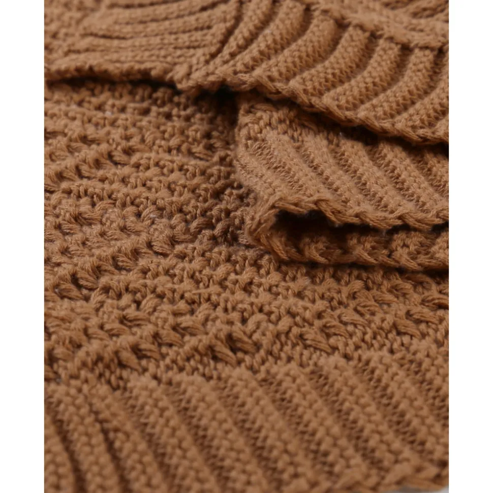 Couverture en tricot 75x100cm sweet caramel - mix and match