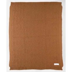 Couverture en tricot 75x100cm sweet caramel - mix and match