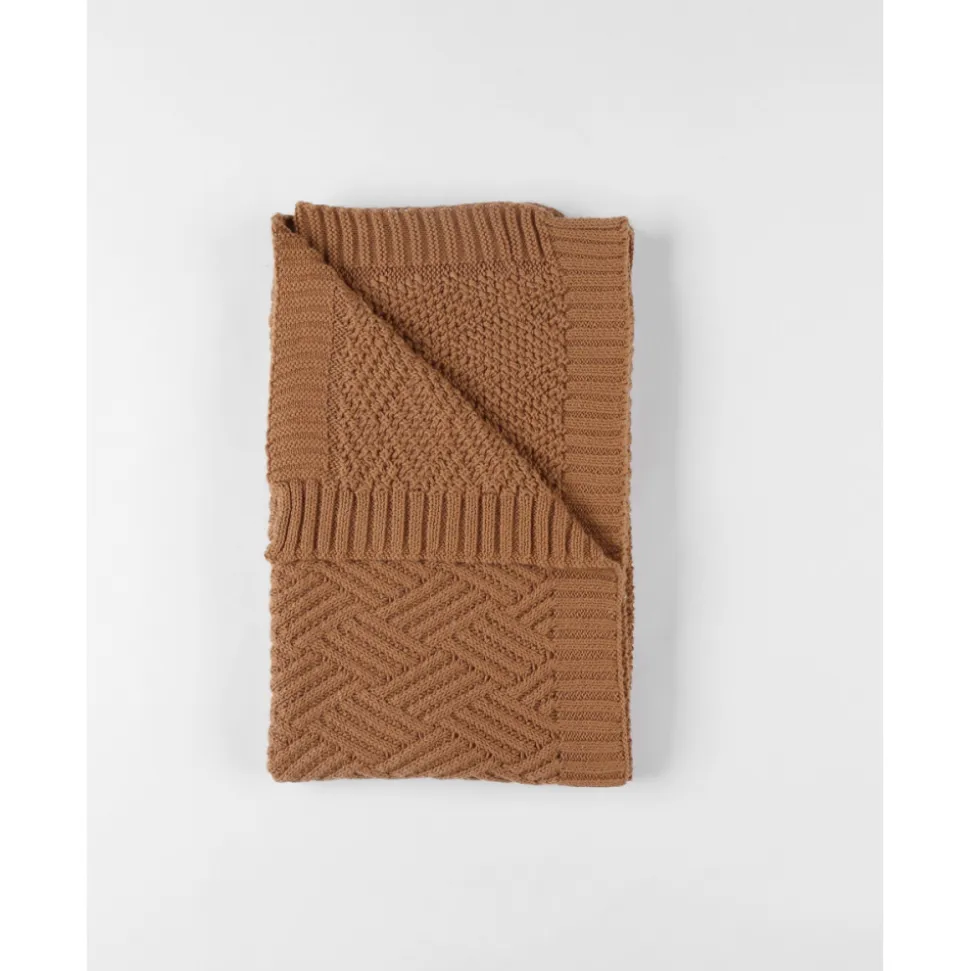 Couverture en tricot 75x100cm sweet caramel - mix and match