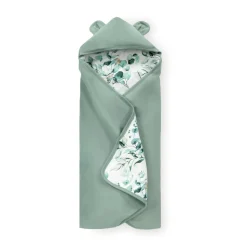 Couverture enveloppante cosy snuggle n dream leaves mint