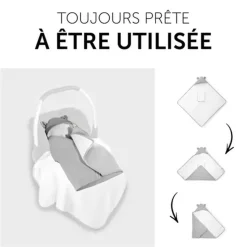Couverture enveloppante cosy snuggle n dream leaves mint