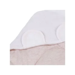 Couverture enveloppante universelle 75x75 cm en mousseline et jersey beige