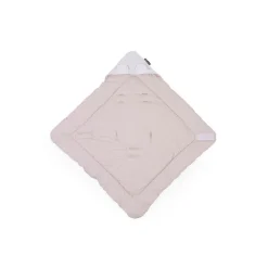 Couverture enveloppante universelle 75x75 cm en mousseline et jersey beige