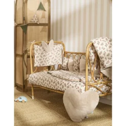 Couverture luxe microfibre avec fausse fourrure 70 x 100 cm secret cottage