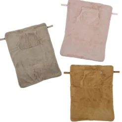Couverture nomade fausse fourrure angora - beige