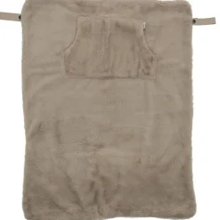 Couverture nomade fausse fourrure angora - beige