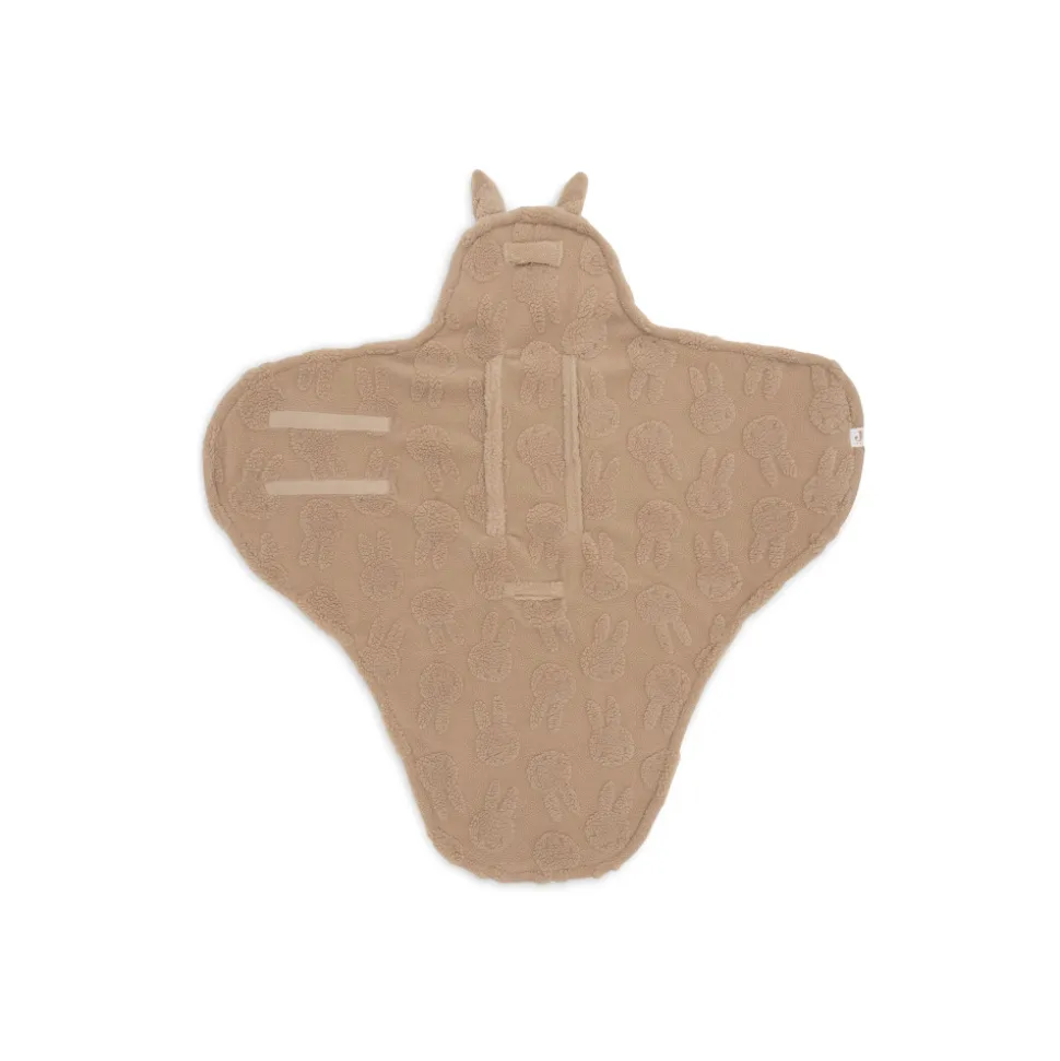 Couverture nomade portefeuille miffy jacquard teddy biscuit