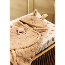 Couverture nomade portefeuille miffy jacquard teddy biscuit