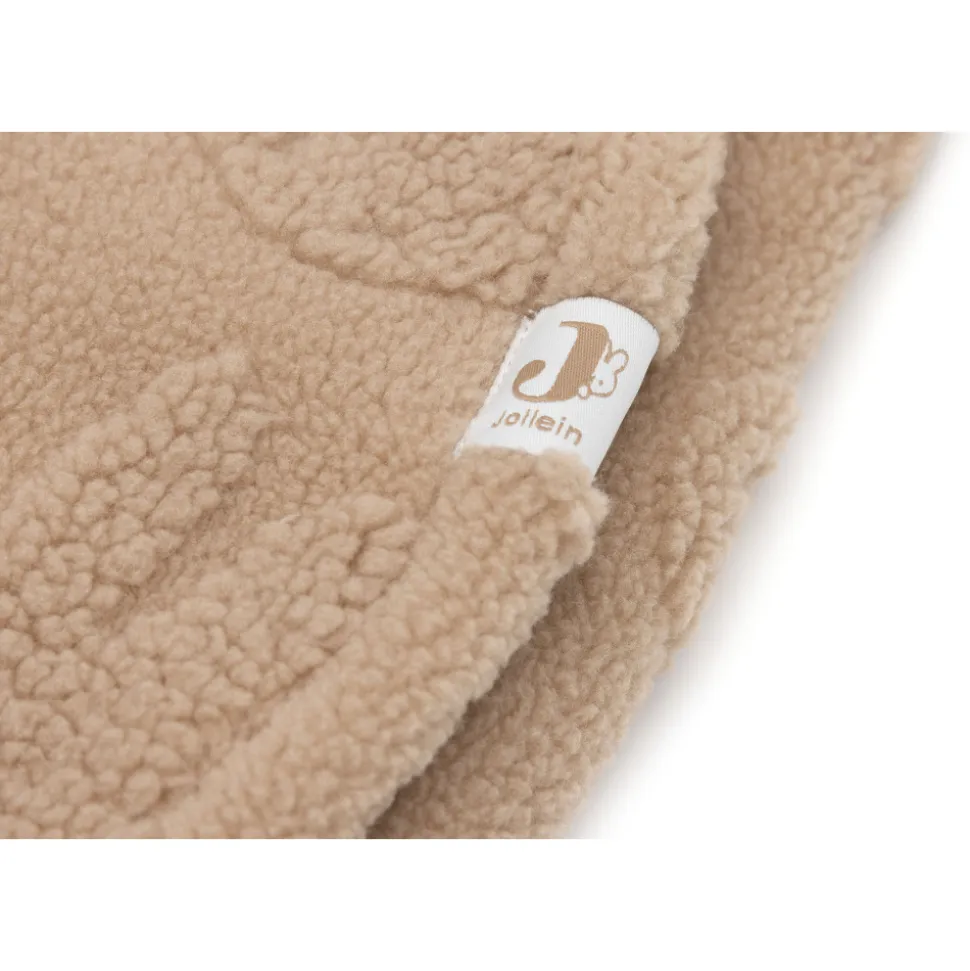 Couverture nomade portefeuille miffy jacquard teddy biscuit