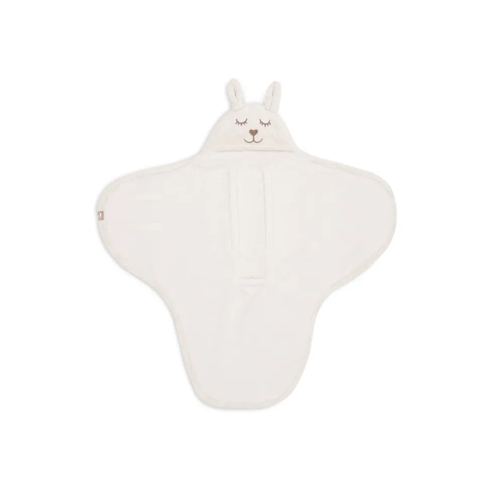 Couverture nomade portefeuille bunny cloudy rib oatmeal