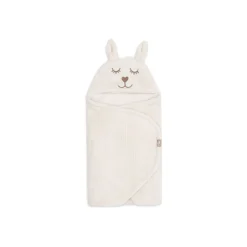 Couverture nomade portefeuille bunny cloudy rib oatmeal