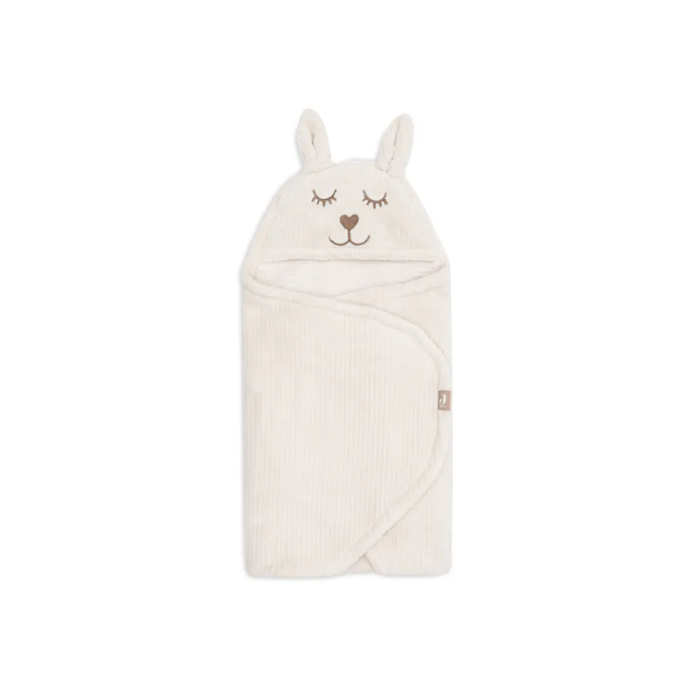 Couverture nomade portefeuille bunny cloudy rib oatmeal