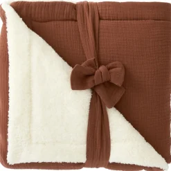 Couverture polaire doublée toffee