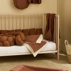 Couverture polaire doublée toffee