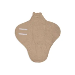 Couverture portefeuille bear bouclette biscuit