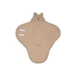 Couverture portefeuille bear bouclette biscuit