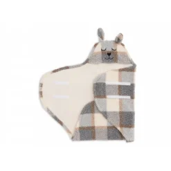 Couverture portefeuille câline bunny check bouclette