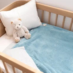 Couverture pour bébé 100 x 140 cm softy turquoise