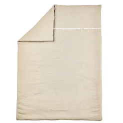 Couverture 75x100cm gaze de coton sable