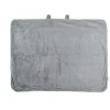 Couverture 75 x 100 cm gris clair fausse fourrure