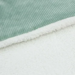 Couverture 100x75 cm - sherpa sauge