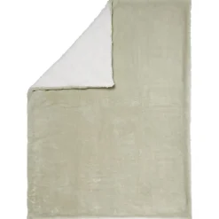 Couverture 75 x 100 cm - vert/écru
