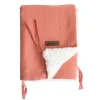 Couverture 75x100 fluffy terracota