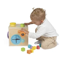 Cube d'activités boîte sensorielle pour enfant