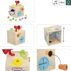 Cube d'activités boîte sensorielle pour enfant