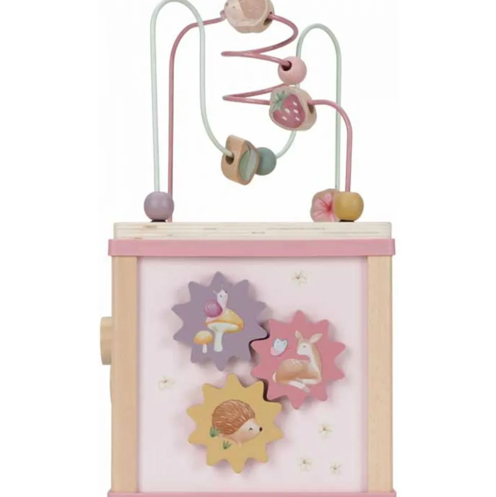 Cube d'activités en bois fsc - fairy garden