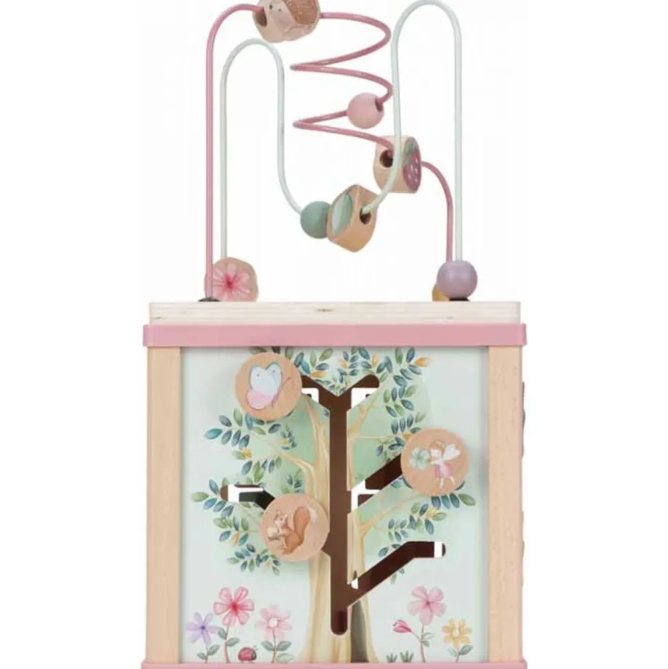 Cube d'activités en bois fsc - fairy garden