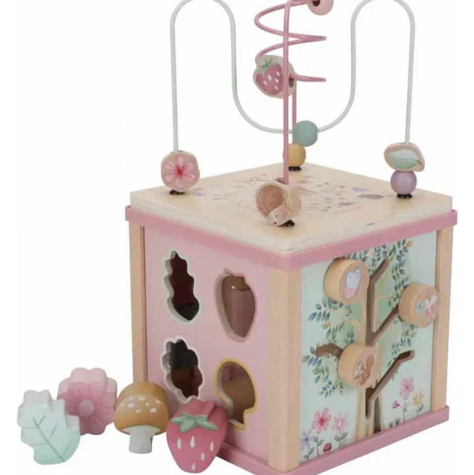 Cube d'activités en bois fsc - fairy garden
