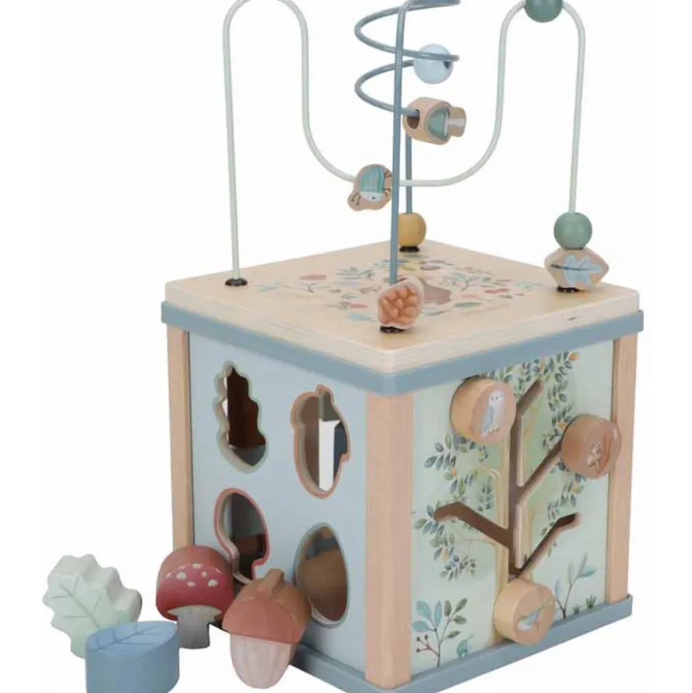 Cube d'activités en bois fsc - forest friends