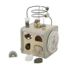 Cube d'activités en bois - vert olive