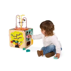 Cube d'activités géant en bois maxi looping
