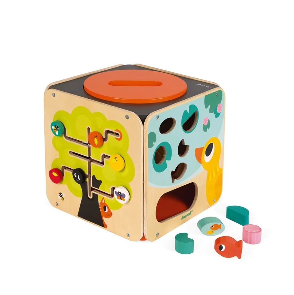 Cube d'activités géant en bois maxi looping