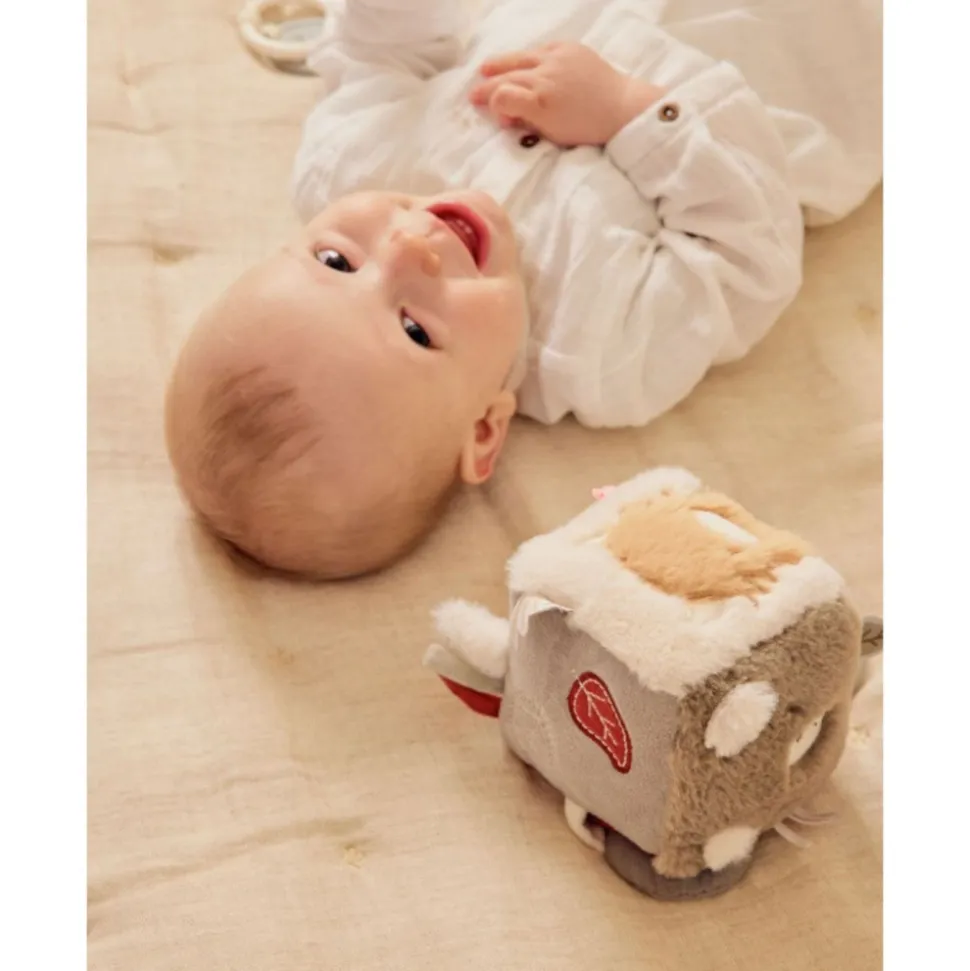 Cube d'activités sensoriel fluffy / orso & lily en veloudoux