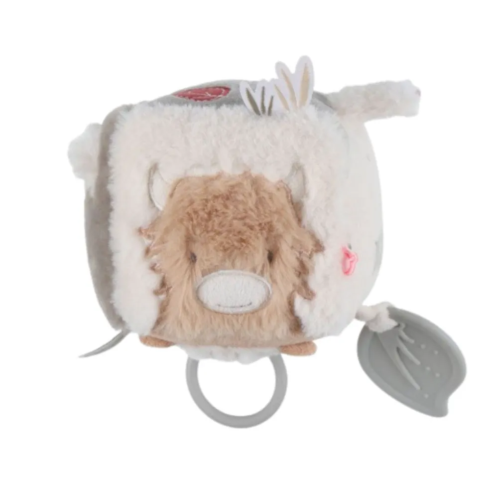 Cube d'activités sensoriel fluffy / orso & lily en veloudoux
