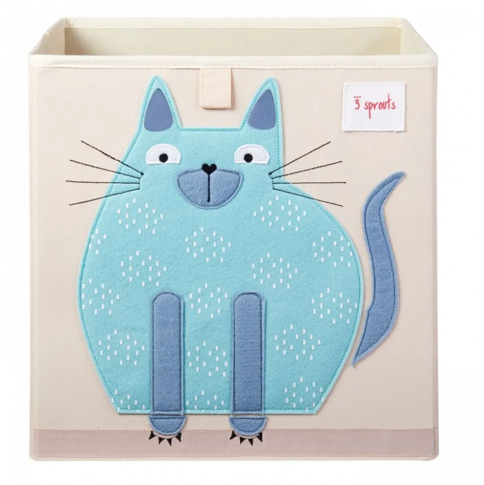 Cube de rangement chat 33 x 33 cm