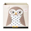 Cube de rangement chouette 33 x 33 cm