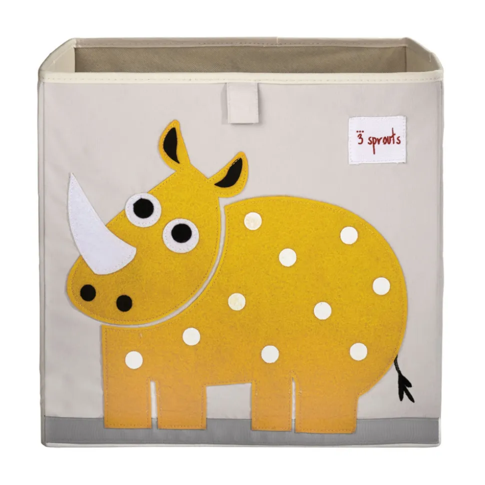 Cube de rangement rhinocéros 33 x 33 cm
