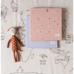 Cube de rangement terrazzo argile 33 x 33 cm