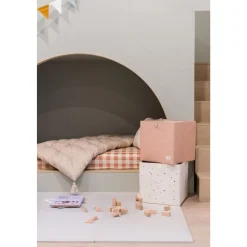 Cube de rangement uni argile 33 x 33 cm
