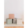 Cube de rangement uni crème 33 x 33 cm
