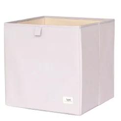 Cube de rangement uni gris clair 33 x 33 cm
