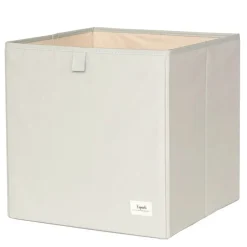 Cube de rangement uni vert 33 x 33 cm