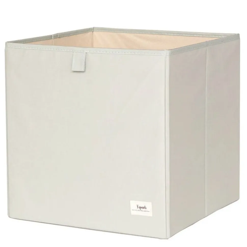 Cube de rangement uni vert 33 x 33 cm