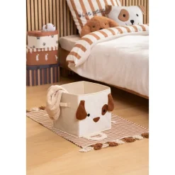Cube de rangement 29x29 cm chien