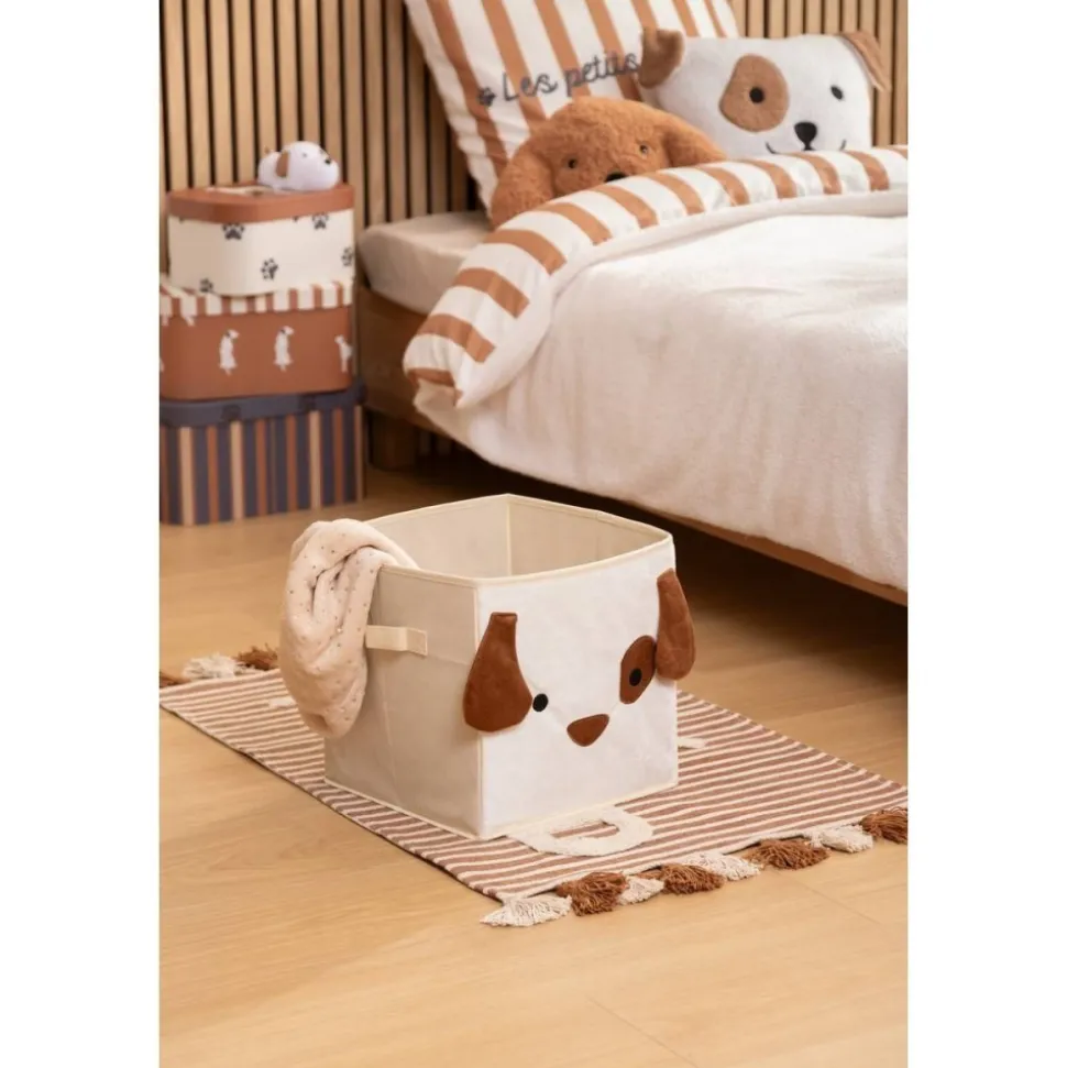 Cube de rangement 29x29 cm chien